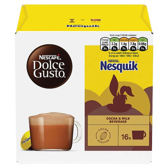 Nescafe Dolce Gusto Nesquik Coffee Pods X16 256g