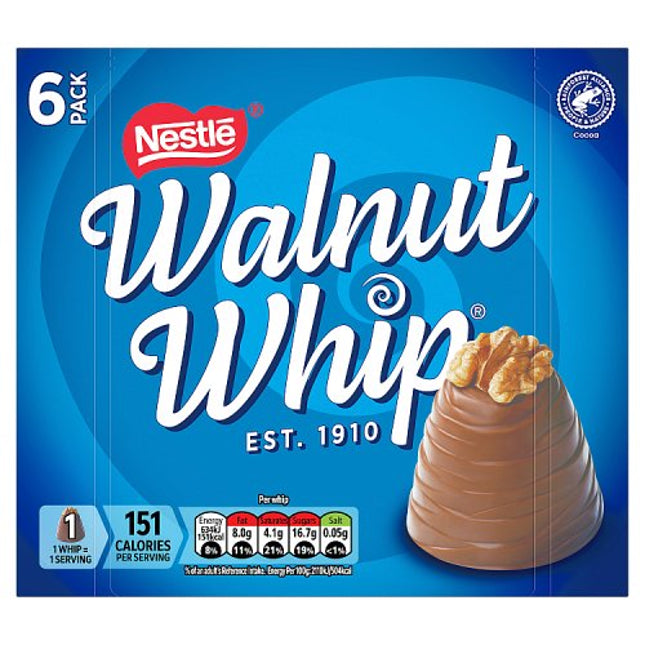 Walnut Whip 6 Pack 180g