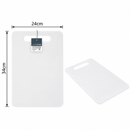 PLASTIC CHOPPING BOARD WHITE 34X24