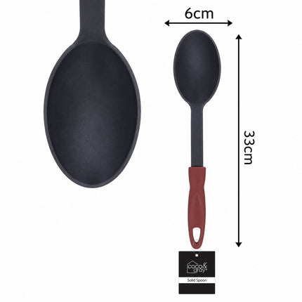 SOLID SPOON NYLON WITH PP HANDLE