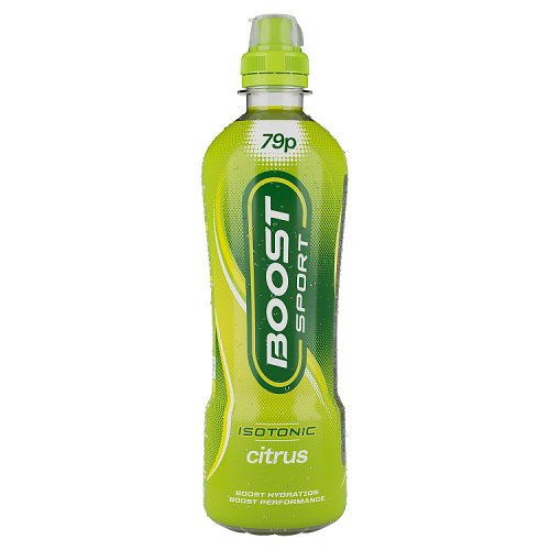 Boost Sport Citrus 500ml 79p 12 x 500ml Boost Soft Drinks Energy Drink Bottles MegaRetailer