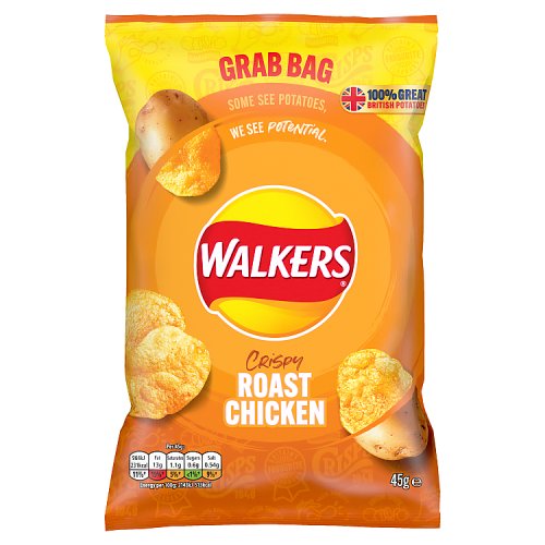 Walkers Grab Bag Roast Chicken 45g 1 x 45g Walkers Regular