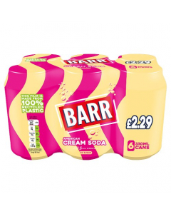 Barr Cream Soda 6pk 4x6x330ml