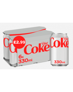 Diet Coke 6pk 4x6x330ml