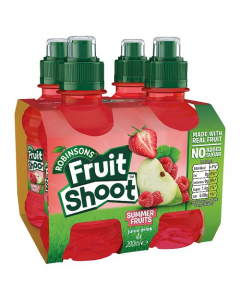 Robinsons Fruit Shoot Summer Fruits Juice Drink 4x200ml