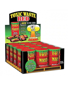 Toxic Waste Red Sour Candy 42g