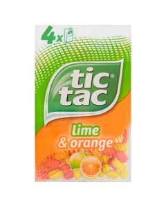 Tic Tac Lime & Orange Multipack 4x18