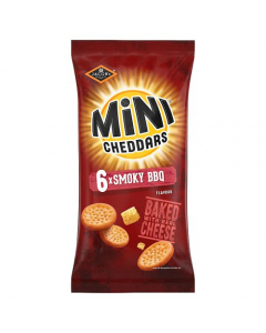 Jacobs Mini Cheddars Smoky BBQ 6pk 138g