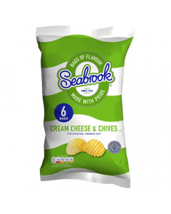 Seabrook Crinkle Cut Cream Cheese & Chives 6x25g