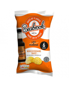 Seabrook Crinkle Cut Lea & Perrins Worcestershire Sauce 6x25g