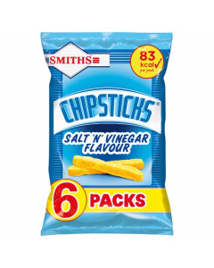 Smiths Chipsticks Salt & Vinegar 6 Pack