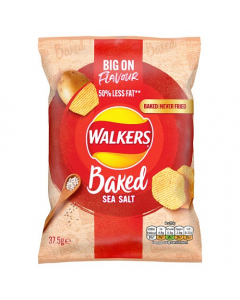 Walkers Baked Sea Salt Snack 37.5g