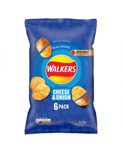 Walkers Cheese & Onion 6 Pack