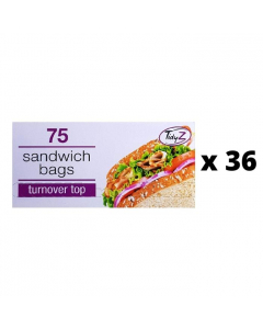 TidyZ 75 Sandwich Bags Turnover Top