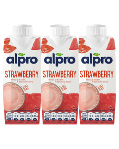 Alpro Soya Strawberry Shake 3x250ml