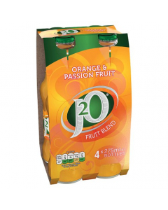J2O Orange & Passion Fruit 4x275ml
