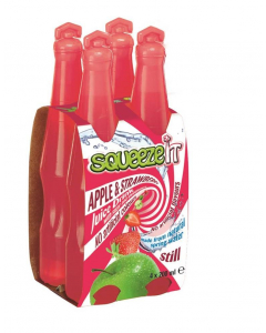 Squeeze It Apple & Strawberry 4x200ml