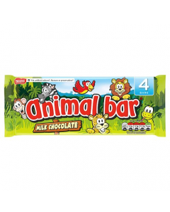 Animal Bar Milk Chocolate 4x19g