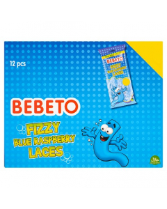 Bebeto Fizzy Blue Raspberry Laces 160g