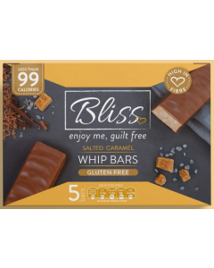 Bliss Salted Caramel Whip Bars 125g