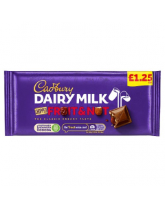 Cadbury Dairy Milk Fruit & Nut 95g