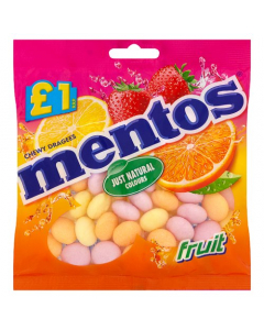 Mentos Fruit Chewy Dragees 135g