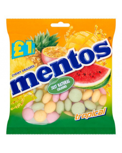 Mentos Tropical Chewy Dragees 135g