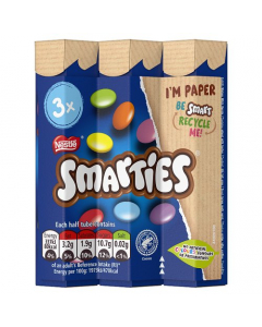 Smarties Milk Chocolate Tube 3x34g