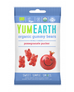 YumEarth Organic Gummy Bears Pomegranate Pucker 50g