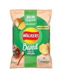 Walkers Baked Salt & Vinegar Snack 37.5g