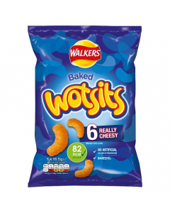 Walkers Wotsits Really Cheesy Puffs 6x16.5g