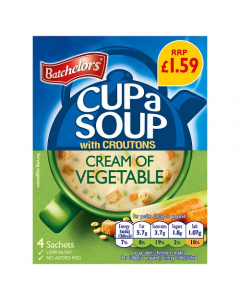 Batchelors Cup A Soup Cream of Vegetable 4 Sachets 110g