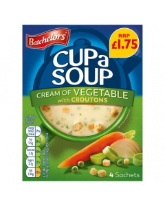 Batchelors Cup A Soup Cream Of Vegetable 9x122G £1.75 PMP