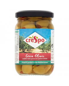 Crespo Green Olives Stuffed with Pimiento 198g