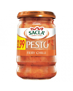 Sacla Fiery Chilli Pesto 190g