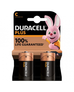 Duracell Plus Power C 2pk Alkaline Batteries