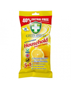 Green Shield Anti-Bacterial Household Surface Wipes 70 Wipes