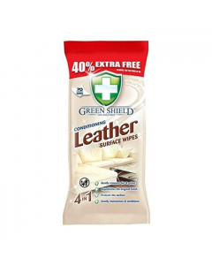 Green Shield Conditioning Leather Surface Wipes 70 Wipes