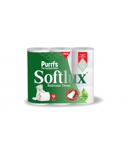 Softlux Bathroom Tissue 3 Ply White 9r