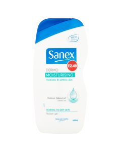 Sanex Dermo Moisturing Shower Gel 400ml