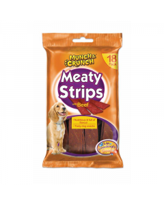 Munch & Crunch Meaty Strips Beef 18 Pack
