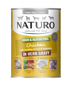 Naturo Adult Dog Grain & Gluten Free Chicken & Vegetable 390g
