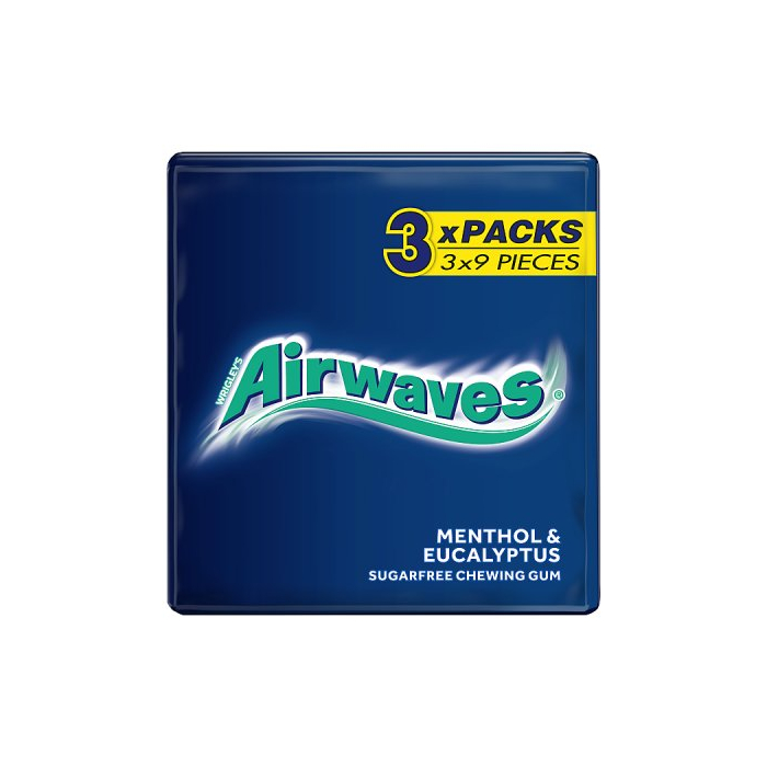 Wrigleys Airwaves Menthol & Eucalyptus gum dragees 10 pieces, 14 g