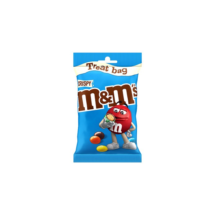 M&M Crispy Treat Bag - 77g - Pack of 8