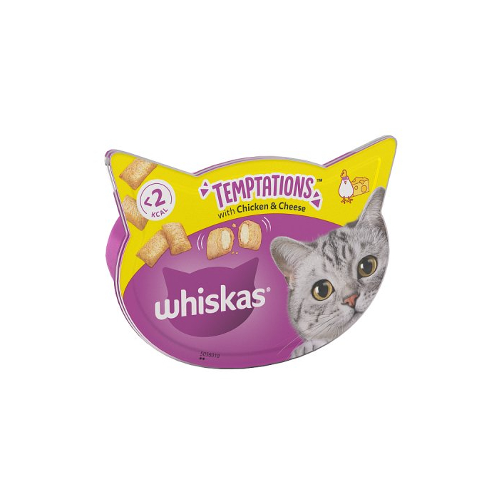 Whiskas Temptations Adult 1 Cat Treats Chicken Cheese 60g 8 x 60g Whiskas Others MegaRetailer