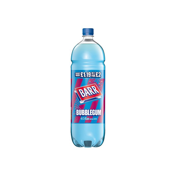 Barr Bubblegum 2L 1 x 2L Barr More Fizzy Drinks