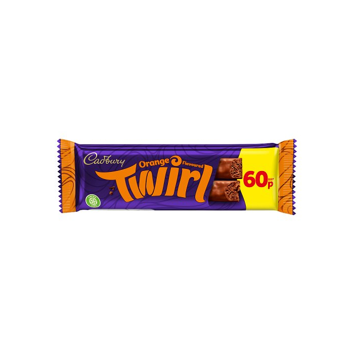 Chocolate shop orange twirl