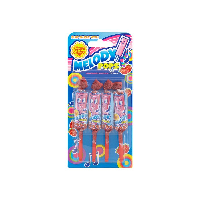 Chupa Chups Melody Pops 4 Pack 1 x 4pc Chupa Chups Lollies