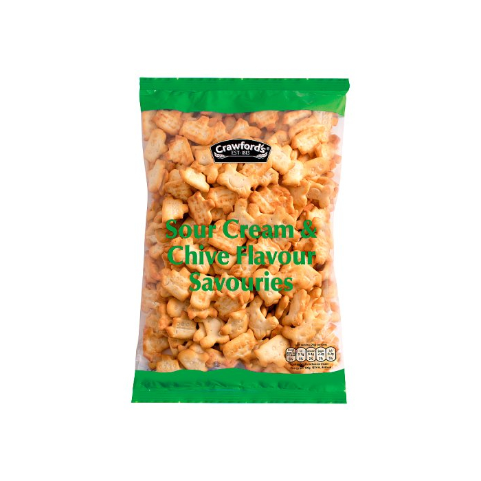 Crawfords Sour Cream & Chive Savouries 250 (1 x 250g)