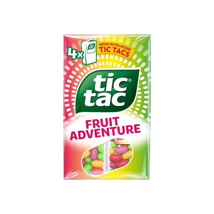 Tic Tac Fruit Mix 4x16g 1 x 68g TicTac Mints Herbal Sweets